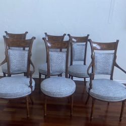 ✨ Vintage Solid Wood Chairs – Set of 6 (Excellent Condition) ✨