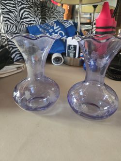 Two Lenox flower vases