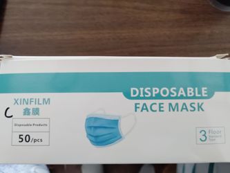 New Disposable Protective Face Covers - 50 Count Pack