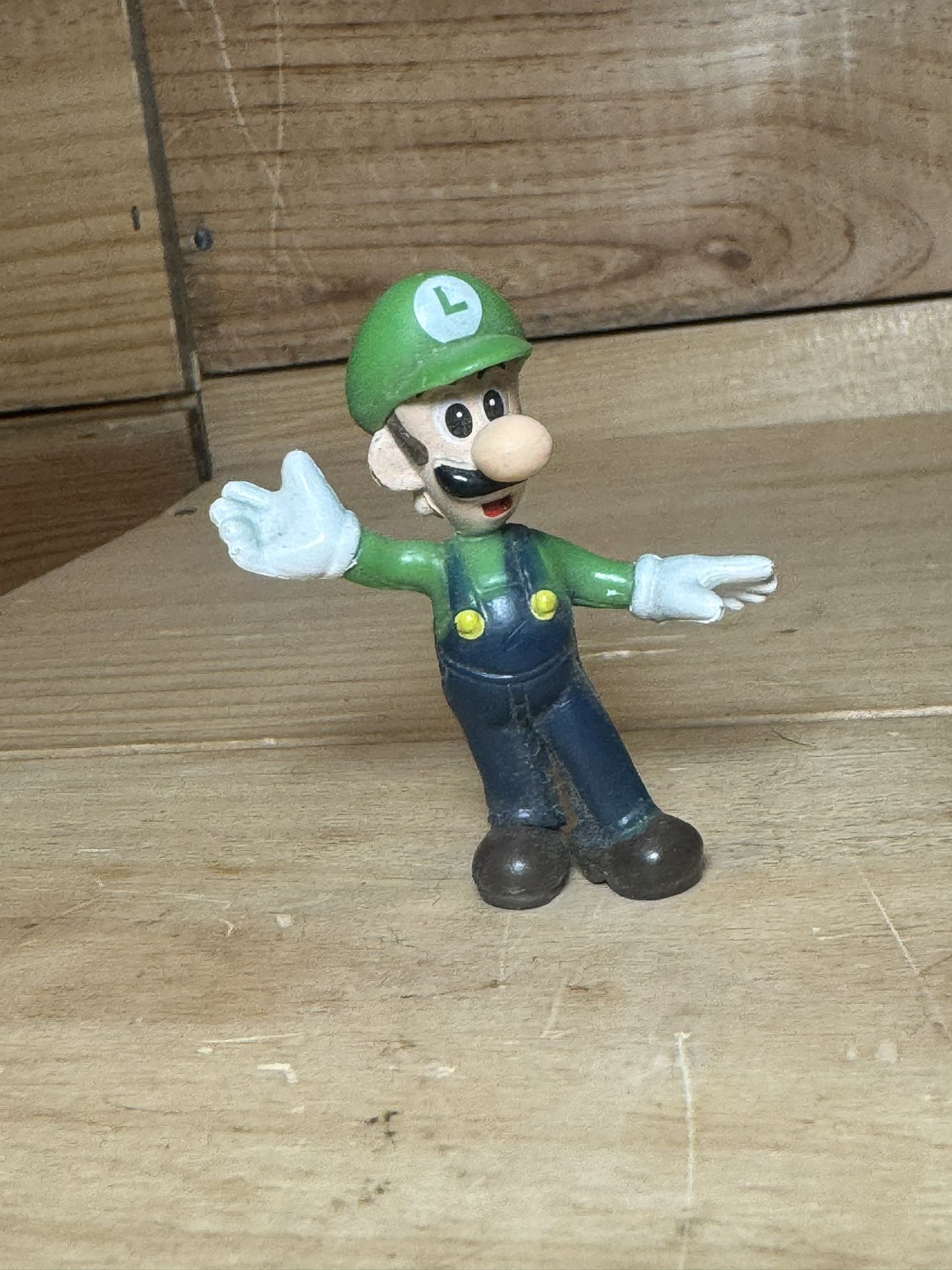 LUIGI SUPER MARIO BROS 2” ACTION FIGURE PVC 2007 NINTENDO TOY #scrappy