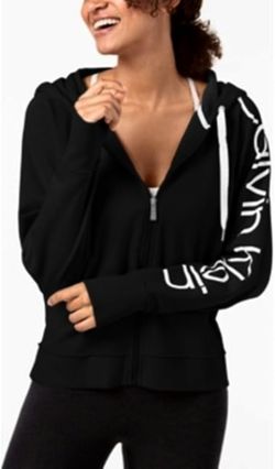 XS Calvin Klein Cropped Full Zip Jacket