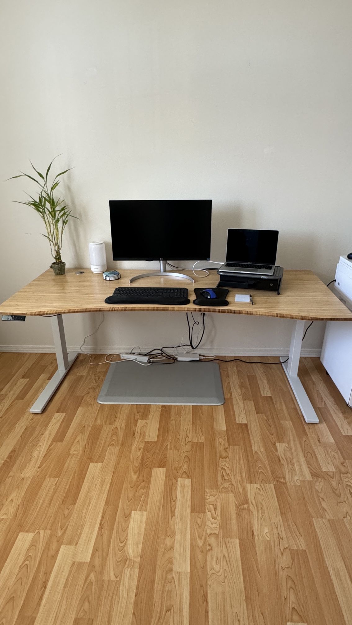 Sit Stand Desk - Bamboo