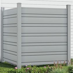 New Other YITAHOME 2 Panel 44" W X 44" H Privacy Fence, Grey