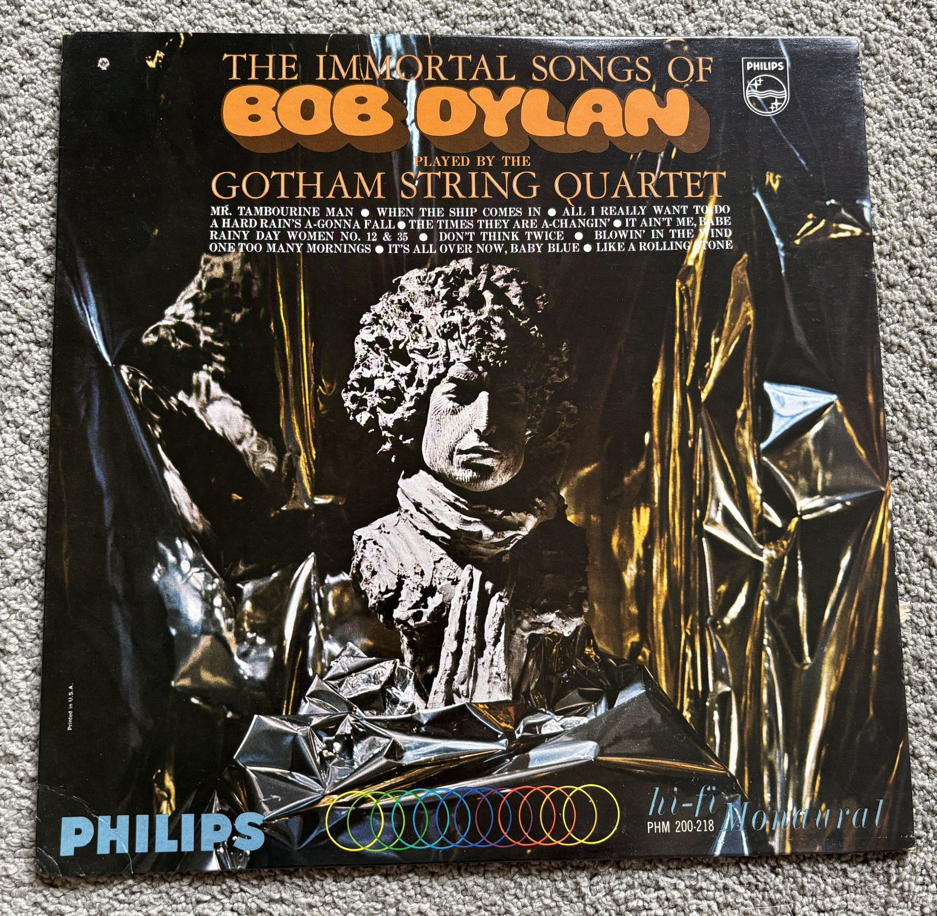 The Immortal Songs Of Bob Dylan Vinyl LP Gotham String Quartet