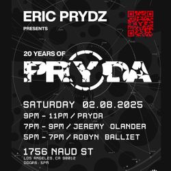 1 Eric Prydz Pryda Saturday 