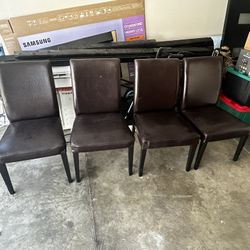 Leather Chairs (4)