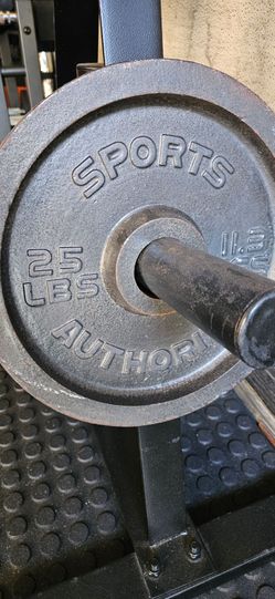 Olympic barebell plates 25lbs
