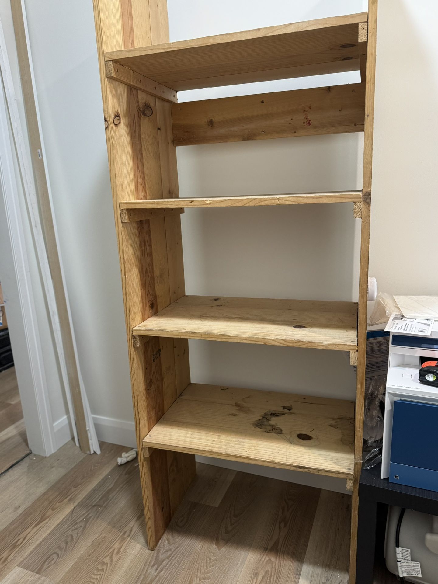 Solid Wood Bookshelf/storage Shelf–