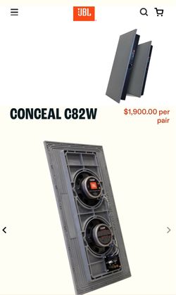 The JBL Conceal C82W Speakers is a high-performance, dual-panel invisible in-wall/in-ceiling subwoofer system typically priced around $1,900. Letting 