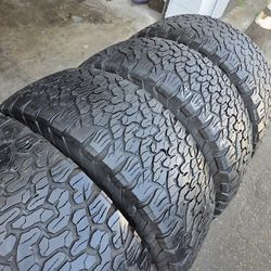 4 usted tires Lt35x12.50r17 Bfgoodrich K02 $370.00