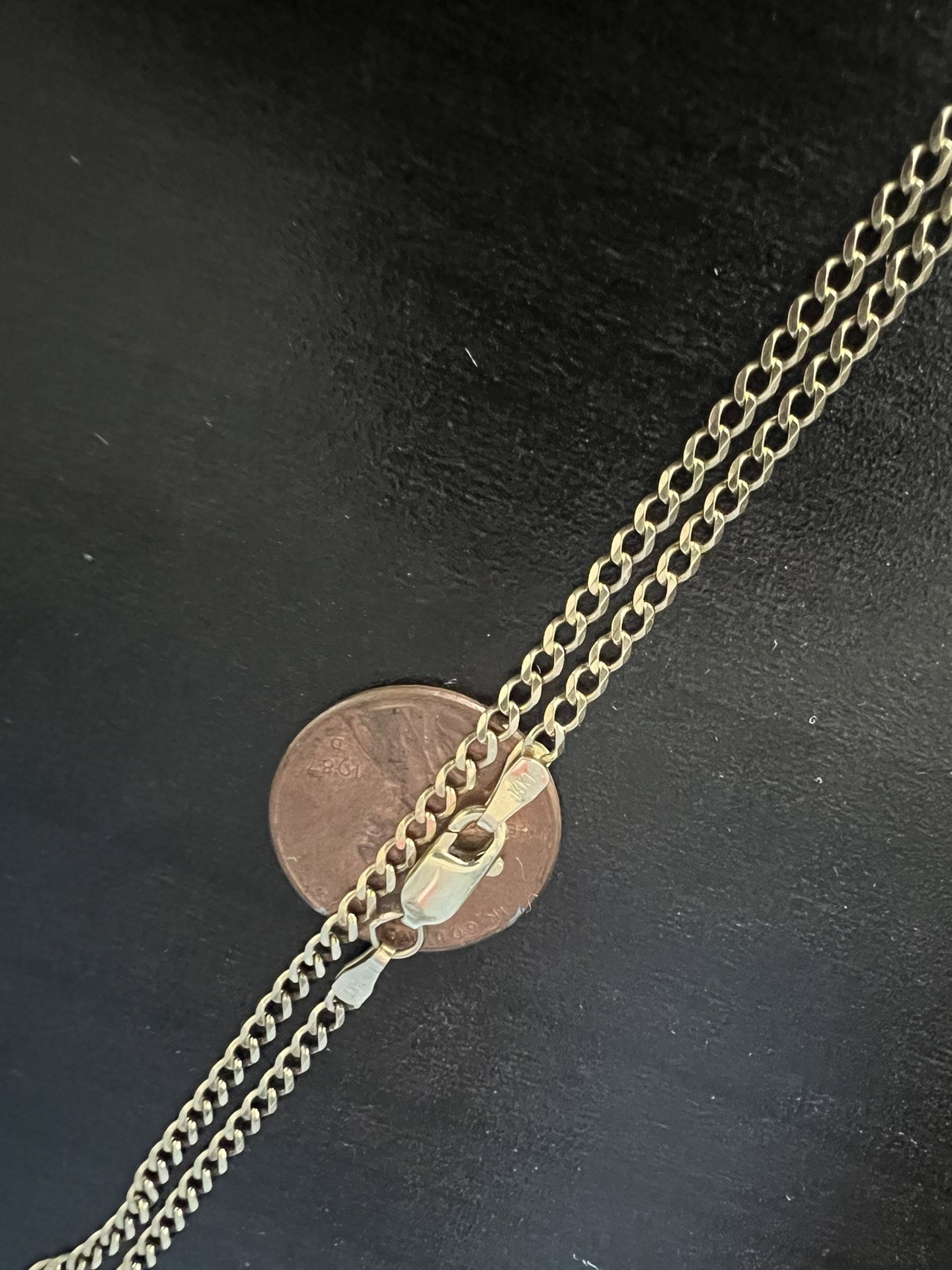 14k Mini Curb Link Chain