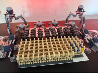 Lego Star Wars Massive CIS Droid Army Battle Droid, Super Battle Droid, Pilot Battle Droid, Commander Battle, Super Battle Droid, STAP Speeder, Dwarf 