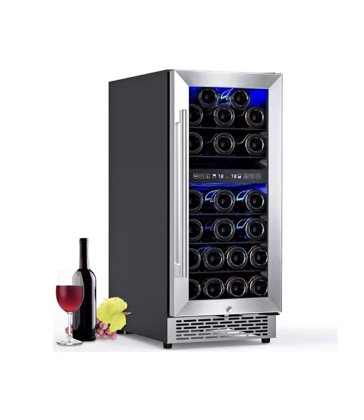 14.96 in. 31 Bottle, 88 Can, Dual Zone Wine and Beverage Cooler Freestanding/Built in