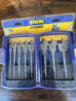 Irwin Speedbor 8-Piece Spade Bit Set
