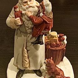 🎄🎅🏼  Rare Vintage1988 Christmas “Surprise From Santa”, Porcelain, Numbered Figure (brand new)