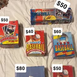80s/90s Complete Set Baseball Cards. 