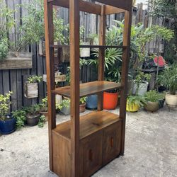 Vintage Late Mid Century Postmodern Solid Pine Etagere / Bookcase 1970’s