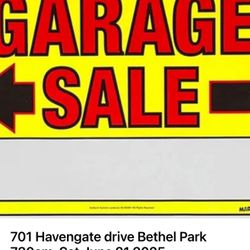 Yard sale  Havengate Dr.  Bethel Park you Will See Us