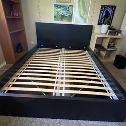 Black Queen Bed Frame With Storage Drawers