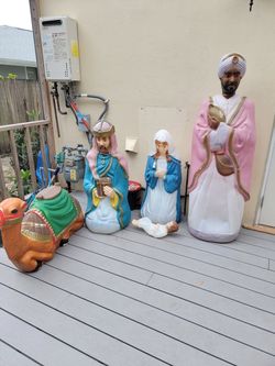 Outdoor Nativity Scene Blow Mold Set