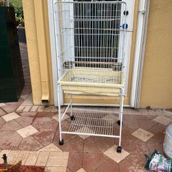 Bird Cage With Wheels - FREE