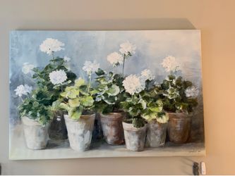 Large 60” x 40” Floral Canvas wall art from iCanvas.