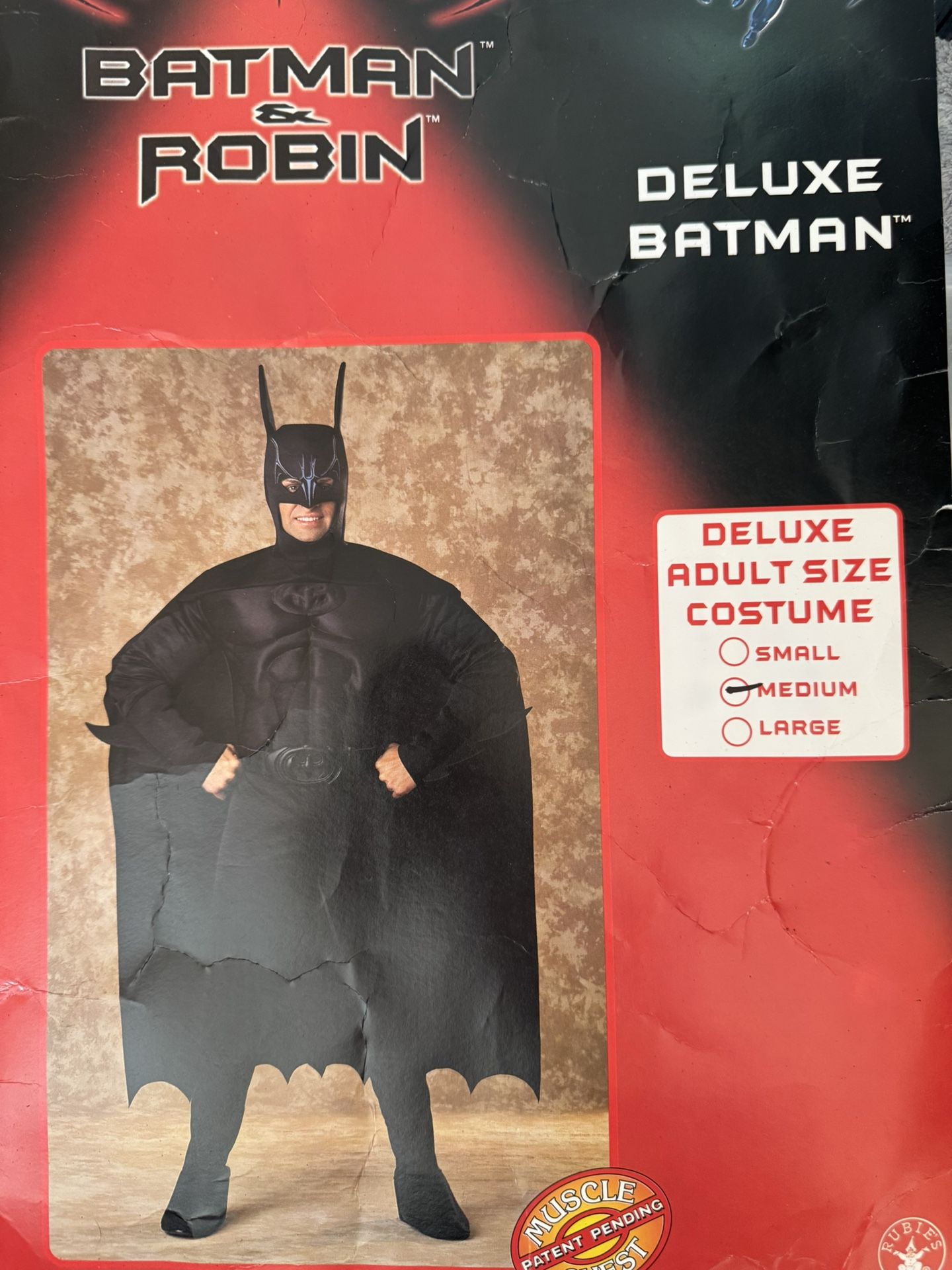 Deluxe Batman Halloween Costume Size Mens M
