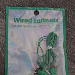Football Wired Earbuds 3.5mm Aux Cable