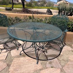 Used wrought discount iron patio set