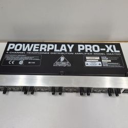Powerplay PRO-XL 4-Channel Headphones Distribution Amplifier Model HA4700