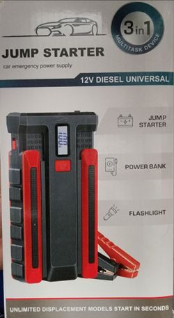 3 in 1 Portable Jump Starter *NEW*