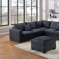 Sectional W Ottoman 