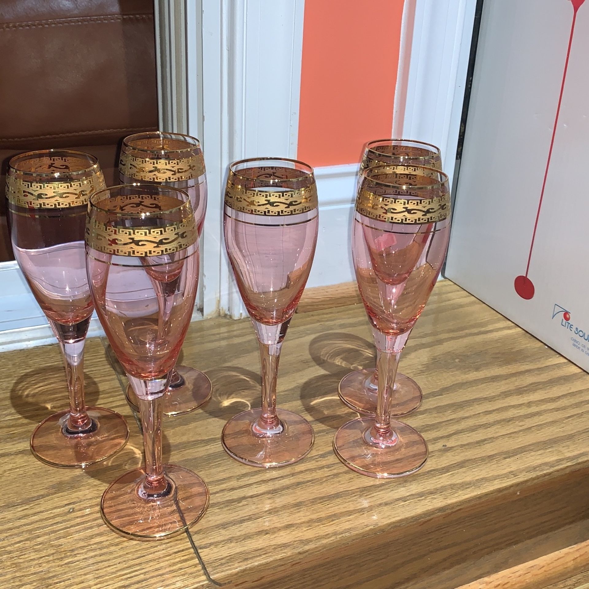 New In Box Champagne Flutes, 6pcs