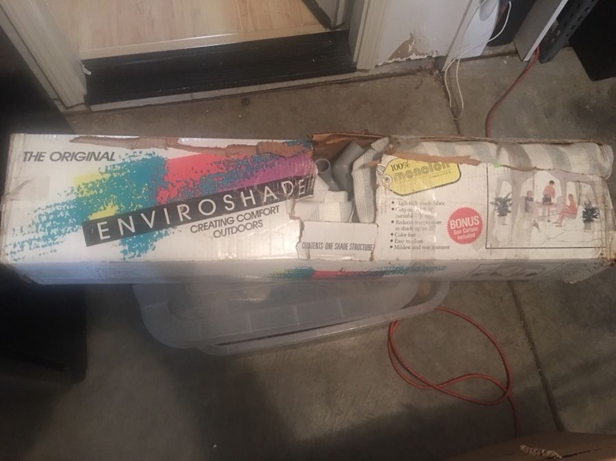 Large 13 foot sun shade canopy “The Original Enviroshade”