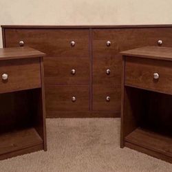 Dresser and two nightstands