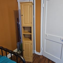 Six  Shelf Two Door Cabinet