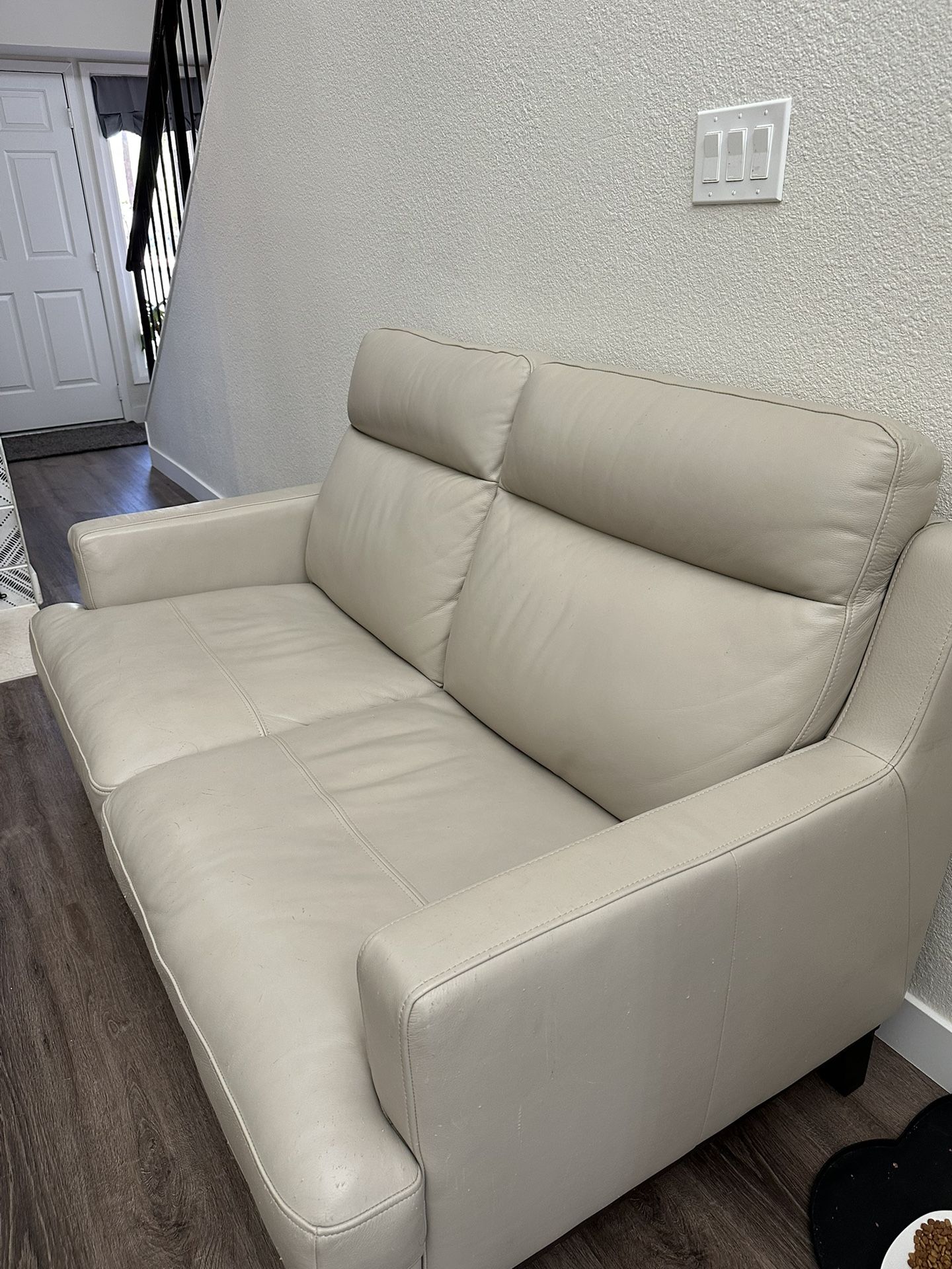 Leather Loveseat