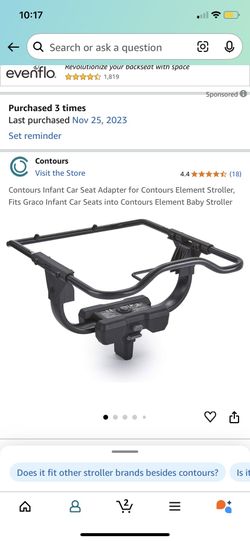Contours Stroller Adapter For GRACO Car seats