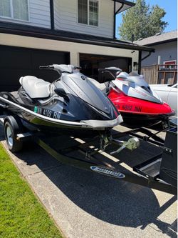 2 Jet Skis and Trailer - Sea Doo and Yamaha