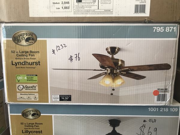 Hampton Bay Lyndhurst 52 In Led Oil Rubbed Bronze Smart Ceiling Fan With Light Kit And Wink Remote Control For Sale In Farmers Branch Tx Offerup