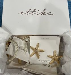 Ettika 18k Gold-Plated Starfish Jewelry Set
