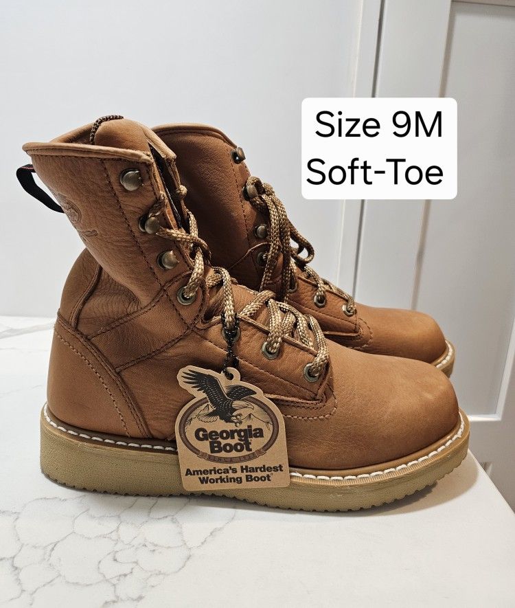 Georgia Soft Toe Work Boots Size 9