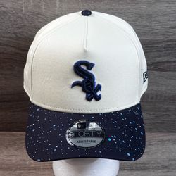 New Era Chicago White Sox Hat Mens 9FORTY Snapback Speckle Cream Splatter NEW