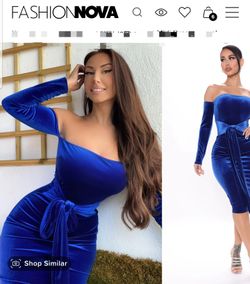 Fashion Nova Velvet Dress