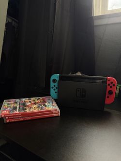 Nintendo switch with games
