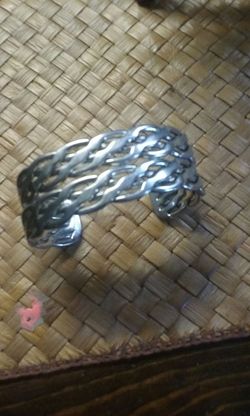 Silver toned Cuff/ Bracelet