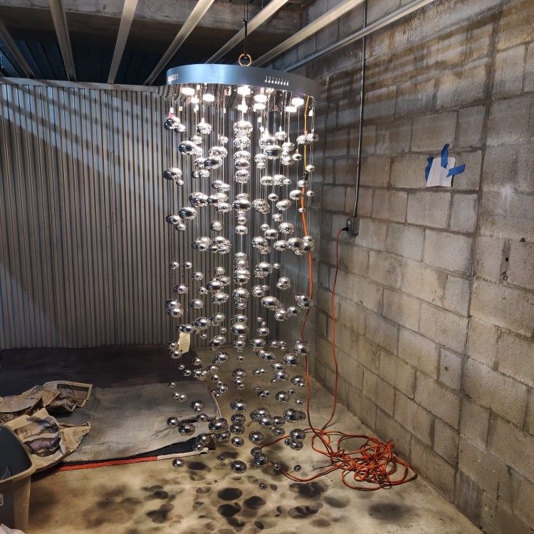 New Unique 6 Foot 5 Inches Tall Chandelier original price was $3600