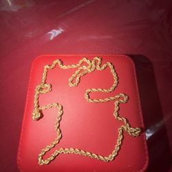 14 K Solid Rope Chain 