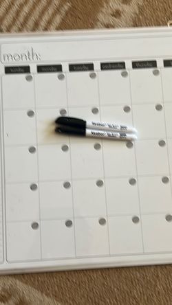 Dry Erase Calendar Whiteboard