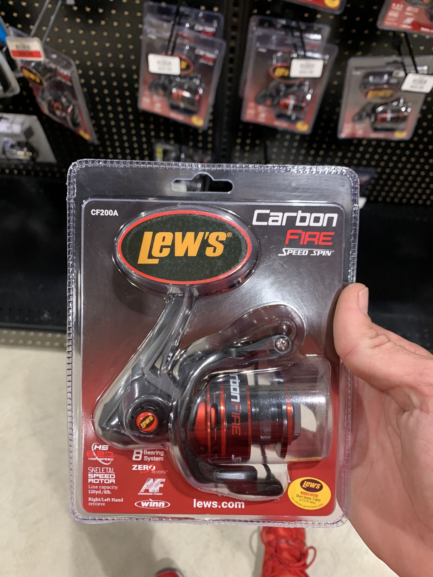 Lew’s carbon fire speed spin Reel